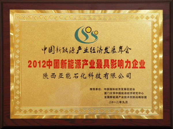 新能源產(chǎn)業(yè)最具影響力企業(yè)